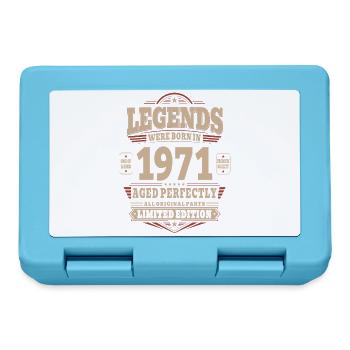 55th Birthday Gift Husband 1971 Vintage Retro - Lunchbox - sapphire blue - Front