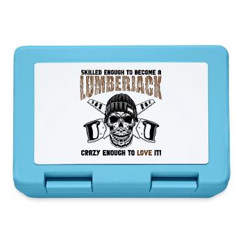 Lumberjack Skull Saws - Lunchbox - sapphire blue - Front