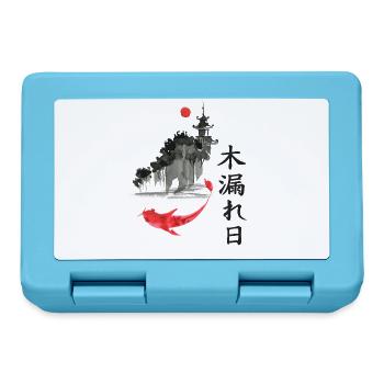 japan Drachen japanisch anime asiatisch - Brotdose - Saphirblau - Vorne