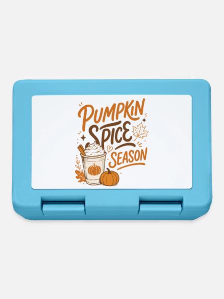 Pumpkin Spice Season - Herbst Saison - Brotdose - Saphirblau
