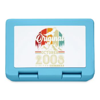Original October 2008 – 18th Birthday Vintage - Lunchbox - sapphire blue - Front