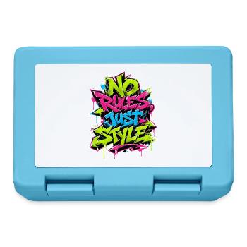 No Rules Just Style - Brotdose - Saphirblau - Vorne