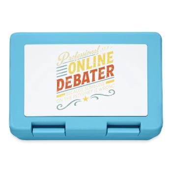 Professioneller Online-Debattierer - Brotdose - Saphirblau - Vorne