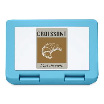 Croissant – L’art de vivre | Französisches Design - Brotdose - Saphirblau - Vorne