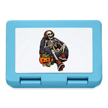 Fun Halloween video game with a skeleton - Brotdose - Saphirblau - Vorne