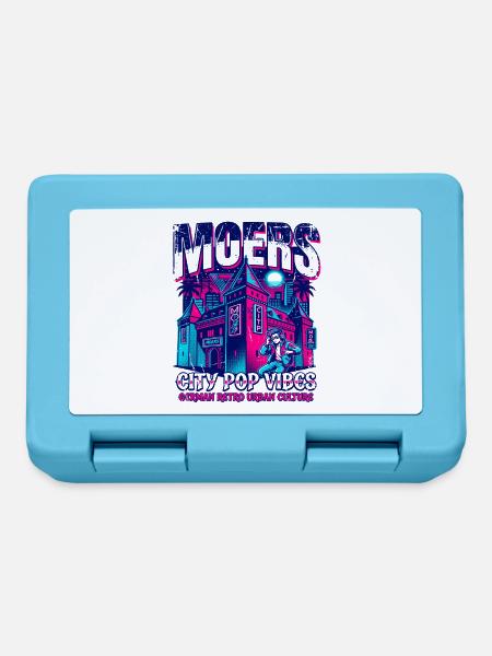 Moers German Retro Urban Culture City Pop - Brotdose - Saphirblau