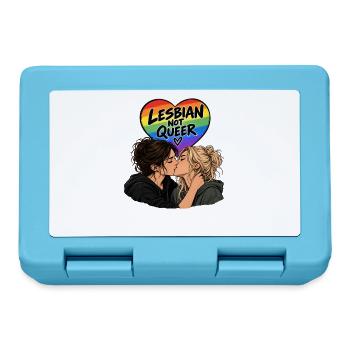 Lesbisch, aber nicht queer - Brotdose - Saphirblau - Vorne