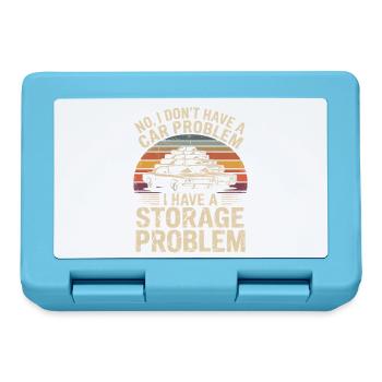 Autolagerproblem Retro-Stack - Brotdose - Saphirblau - Vorne