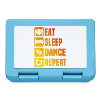 Streetdance Geschenkidee für eine Hip-Hop-Tänzerin - Brotdose - Saphirblau - Vorne