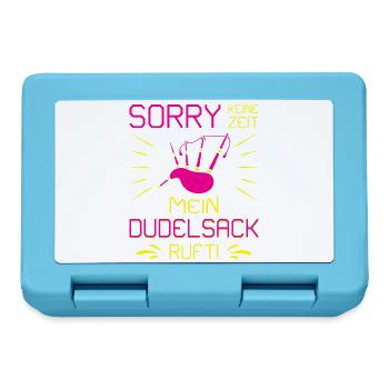Dudelsackspieler Dudelsack Männer Geschenk - Brotdose - Saphirblau - Vorne