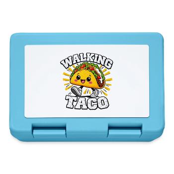 Walking Taco, lustige Kostüm-Tacos  - Brotdose - Saphirblau - Vorne