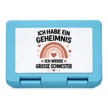 Ich habe ein Geheimnis – Große Schwester - Brotdose - Saphirblau - Vorne