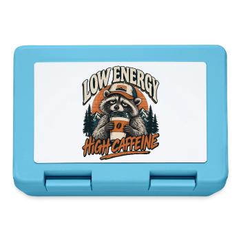 Low Energy High Caffeine Raccoon - Brotdose - Saphirblau - Vorne