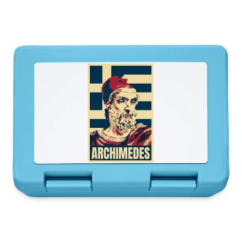 Archimedes antikgriechischer Mathematiker - Brotdose - Saphirblau - Vorne