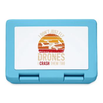  I Don't Just Fly Drones I Crash Them Too - Brotdose - Saphirblau - Vorne