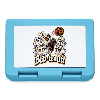 Boo-ted It Halloween-Fußball mit kichernden - Brotdose - Saphirblau - Vorne
