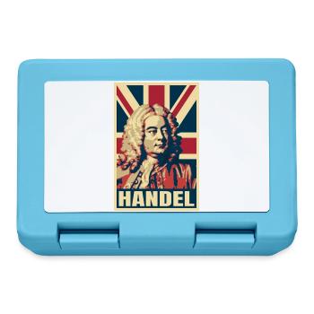 Georg Friedrich Händel, Barockkomponist, Musik - Brotdose - Saphirblau - Vorne