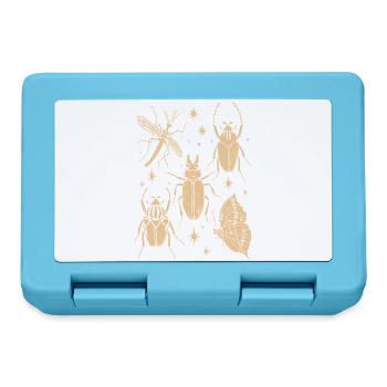 Magische Waldinsekten Schmetterling & Libelle - Brotdose - Saphirblau - Vorne