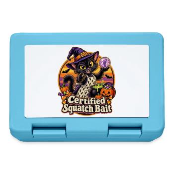 Halloween-Hexenkatze Certified Squatch Bait - Brotdose - Saphirblau - Vorne
