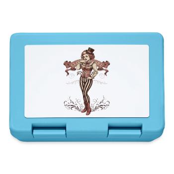 Clown Girl Pinup Clowngirl Clown - Brotdose - Saphirblau - Vorne