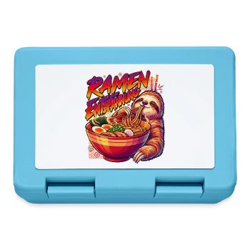 Ramen Entspannung Faultier Nudeln Japan - Brotdose - Saphirblau - Vorne