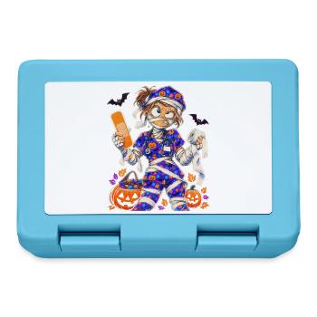 Halloween-Mummy Krankenschwester - Brotdose - Saphirblau - Vorne