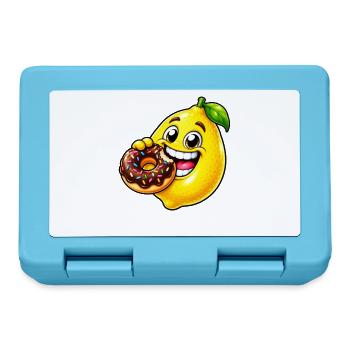 Süße Cartoon Zitrone Keks Dessert - Brotdose - Saphirblau - Vorne