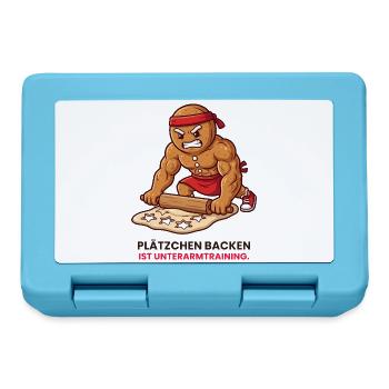 Keksarmtraining: Plätzchenpower - Brotdose - Saphirblau - Vorne