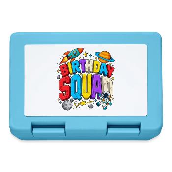 Birthday Squad Space Astronaut Moon Stars - Brotdose - Saphirblau - Vorne