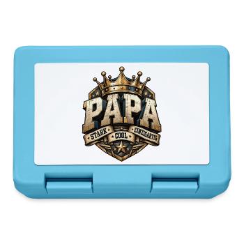 Vatertag Papa stark cool & einzigartig  - Brotdose - Saphirblau - Vorne