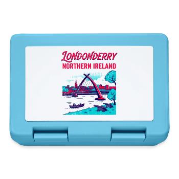 View Retro Londonderry Northern Ireland City - Brotdose - Saphirblau - Vorne