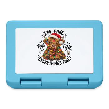 I’m Fine This Is Fine Everything’s Fine - Brotdose - Saphirblau - Vorne