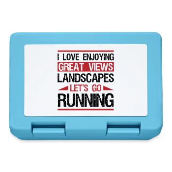 XC Running Gifts - Perfect XC Runner Design Idea - Brotdose - Saphirblau - Vorne