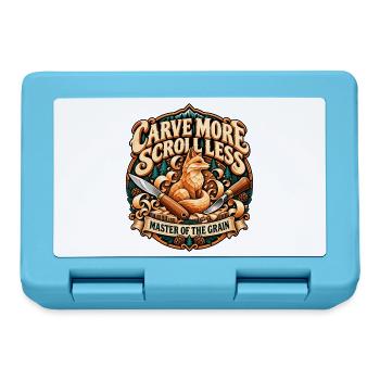 Carve More Scroll Less Master Of The Grain Fox - Brotdose - Saphirblau - Vorne