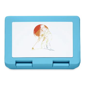 Vintage Golfer Opa - Brotdose - Saphirblau - Vorne