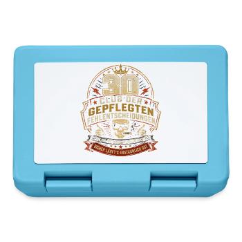 30 Geburtstag Mann Geschenk Lustiger Spruch - Brotdose - Saphirblau - Vorne