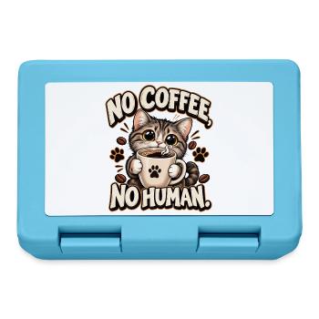 Chat Café: Kein Kaffee, kein Mensch - Brotdose - Saphirblau - Vorne