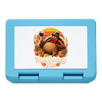 Thanksgiving Truthahn Weinpaarung - Brotdose - Saphirblau - Vorne