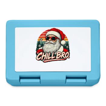  Cooler Santa Claus Sonnenbrille Chill Bro - Brotdose - Saphirblau - Vorne