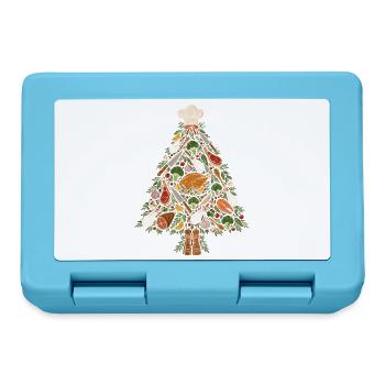Gourmet Weihnachtsbaum - Brotdose - Saphirblau - Vorne