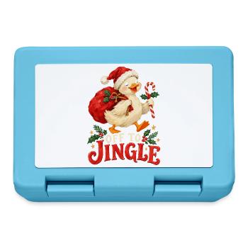 Jingle Duck Weihnachtsfreude - Brotdose - Saphirblau - Vorne