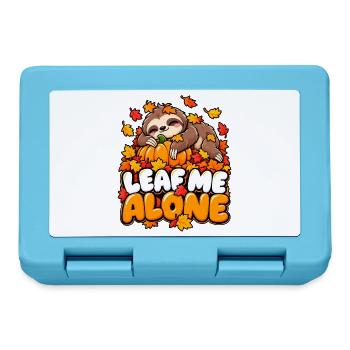 Leaf Me Alone – Herbst-Faultier - Brotdose - Saphirblau - Vorne