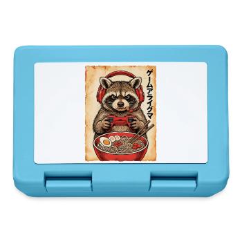 Gamer, Gaming, Japanische, Zocker, Capybara, Ramen - Brotdose - Saphirblau - Vorne