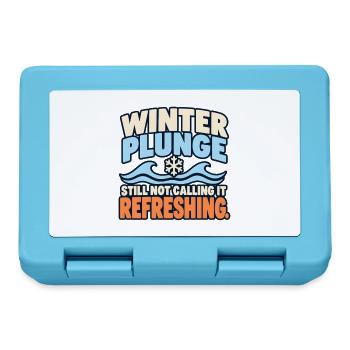 Winter Sprung Kaltwasser-challenge Schwimmfinisher - Brotdose - Saphirblau - Vorne