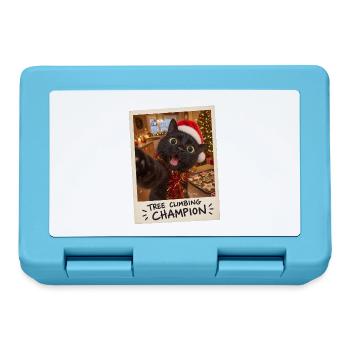 Tree Climbing Champion Schwarze Katze - Brotdose - Saphirblau - Vorne