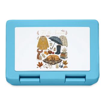 Herbstzauber Kuscheloutfit - Brotdose - Saphirblau - Vorne