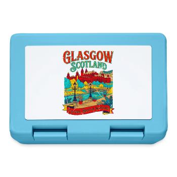 View City Glasgow Scotland Cultural Heart - Brotdose - Saphirblau - Vorne