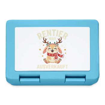 Rentierhase Ausverkauft Weihnachtsdesign - Brotdose - Saphirblau - Vorne