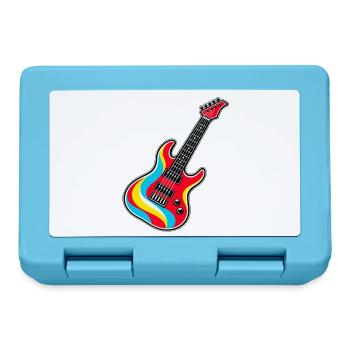 Bunte E-Gitarre - Brotdose - Saphirblau - Vorne