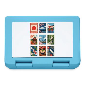 Japan Briefmarken - Brotdose - Saphirblau - Vorne